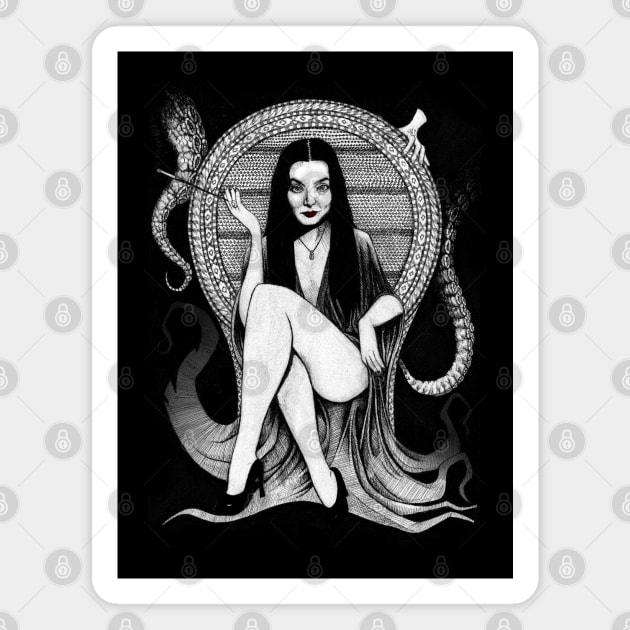 Madam Addams Magnet by SquareDog